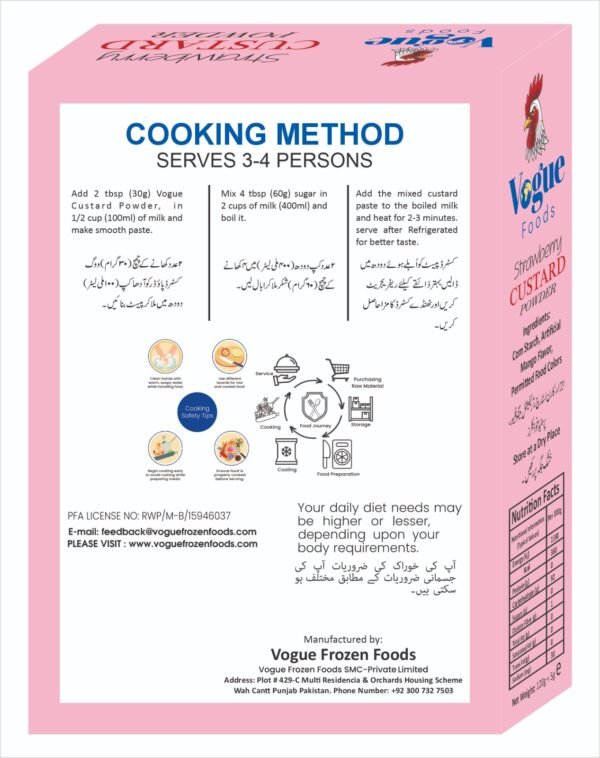 Strawberry Custard Powder - Image 2